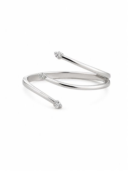 Anillo Comete Mujer in Oro blanco Diamante 0.02 Ct ANB714 - ANB714